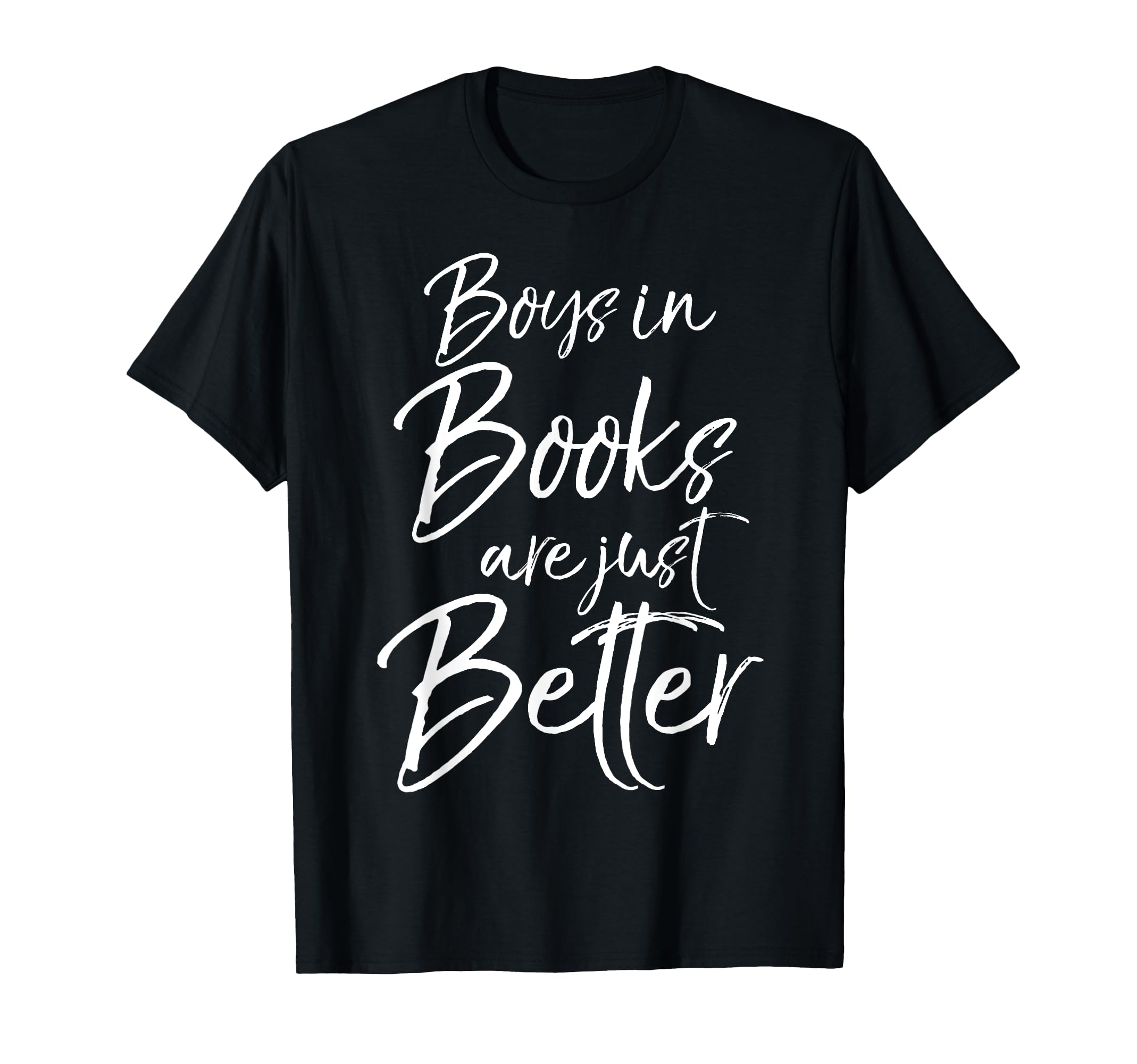 Stylish Cursive Text Reading T-Shirt for Book Lovers - Promote Your Love for Reading