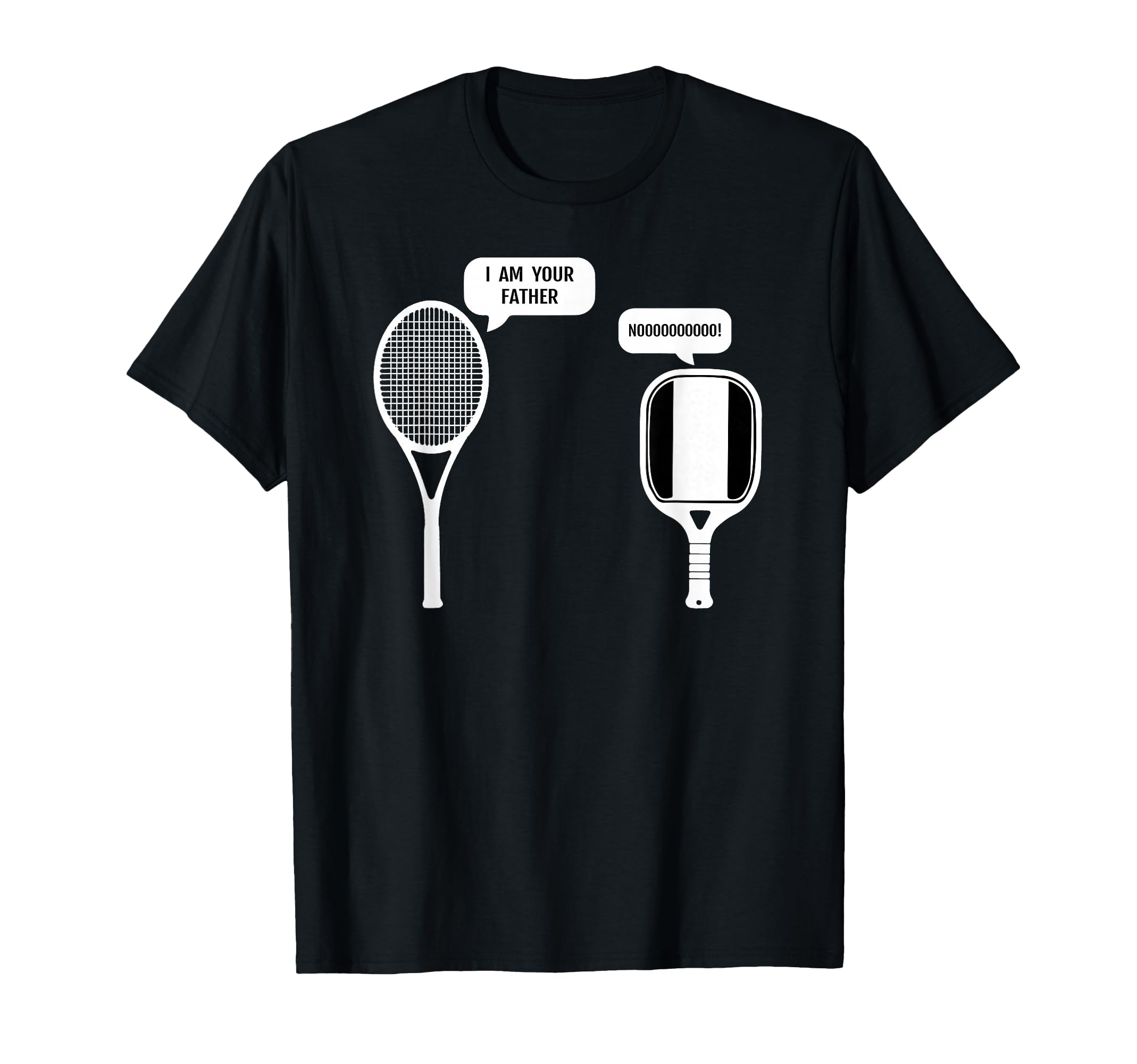Funny Pickleball Tennis Racket T-Shirt for Sports Enthusiasts and Gift Giving