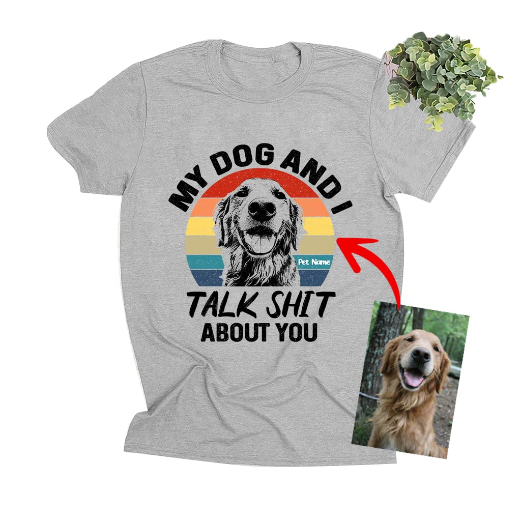 Playful Dog Graphic T-Shirt - Humorous Gift for Dog Dads and Moms from Daughter