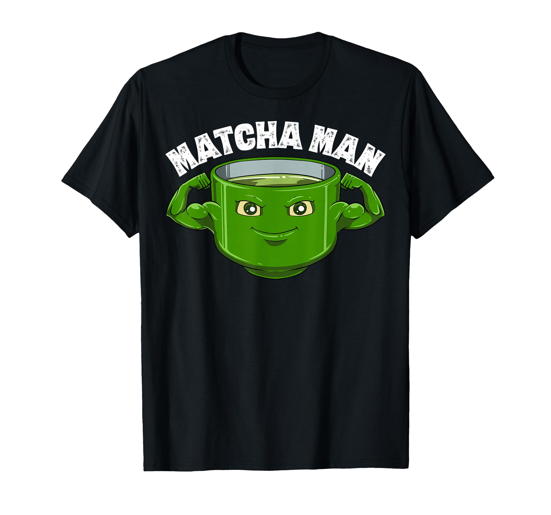 Funny Matcha Man Cartoon T-Shirt for Matcha Lovers - Perfect Gift for Tea Enthusiasts