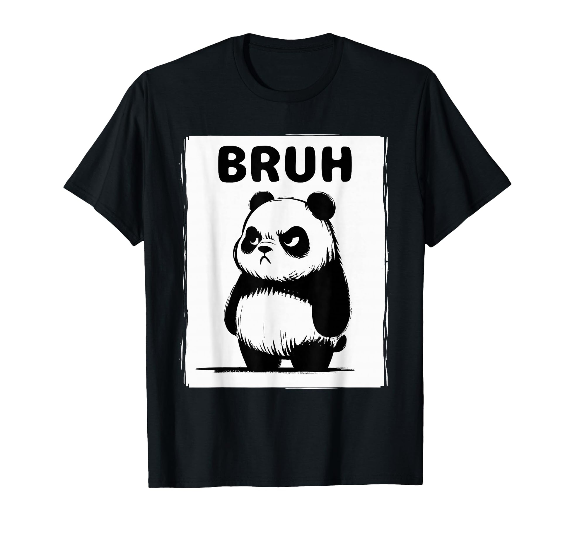 Funny Cartoon Panda T-Shirt for Animal Lovers and Humor Enthusiasts