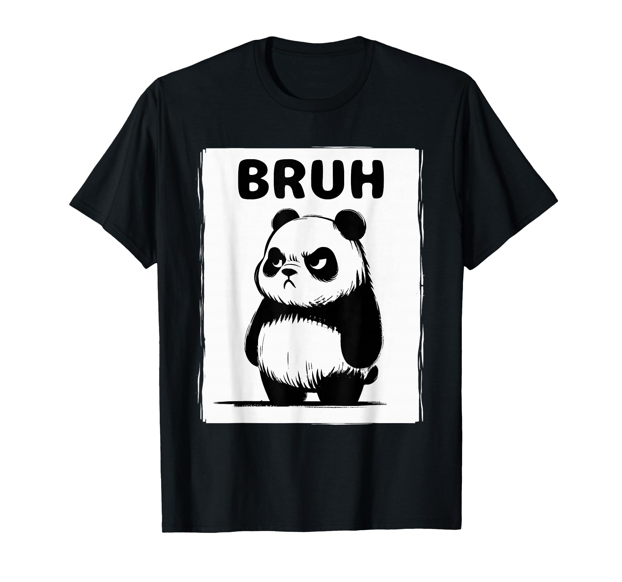 Funny Cartoon Panda T-Shirt for Animal Lovers and Humor Enthusiasts