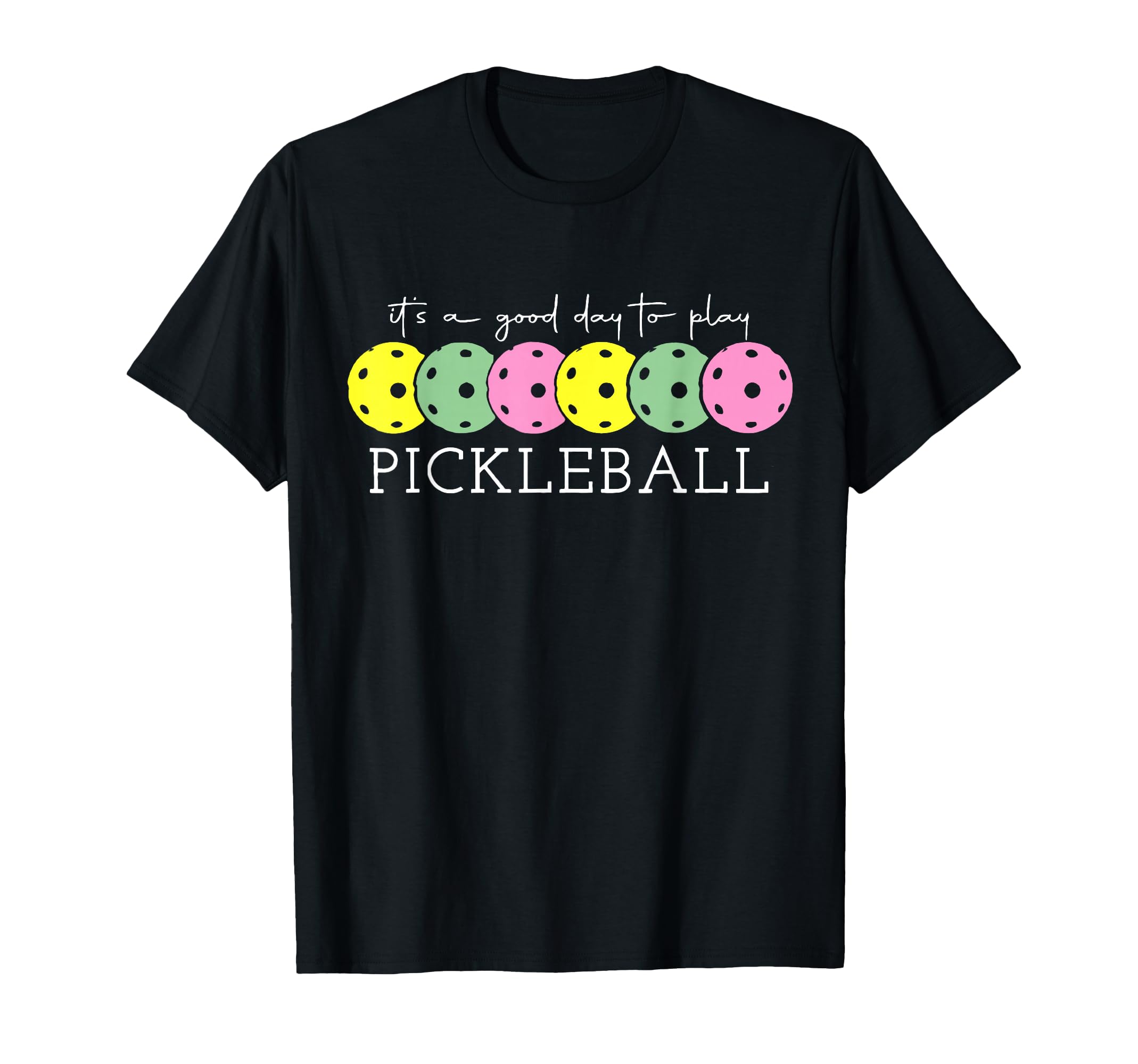 Colorful Pickleball Design T-Shirt for Dink Players - Perfect for Game Day Fun