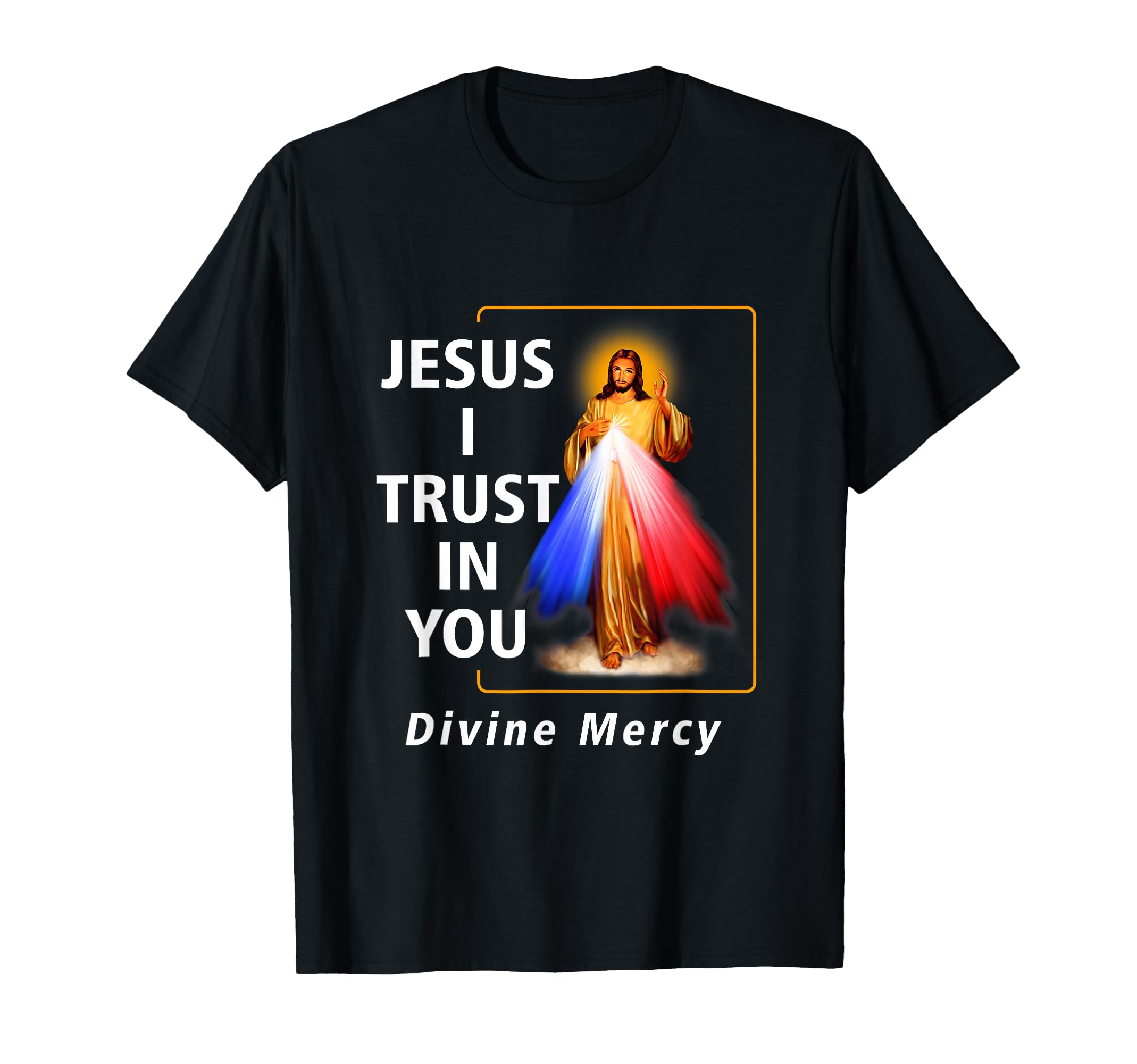 Inspirational Jesus I Trust in You Divine Mercy Graphic T-Shirt for Faithful Expression