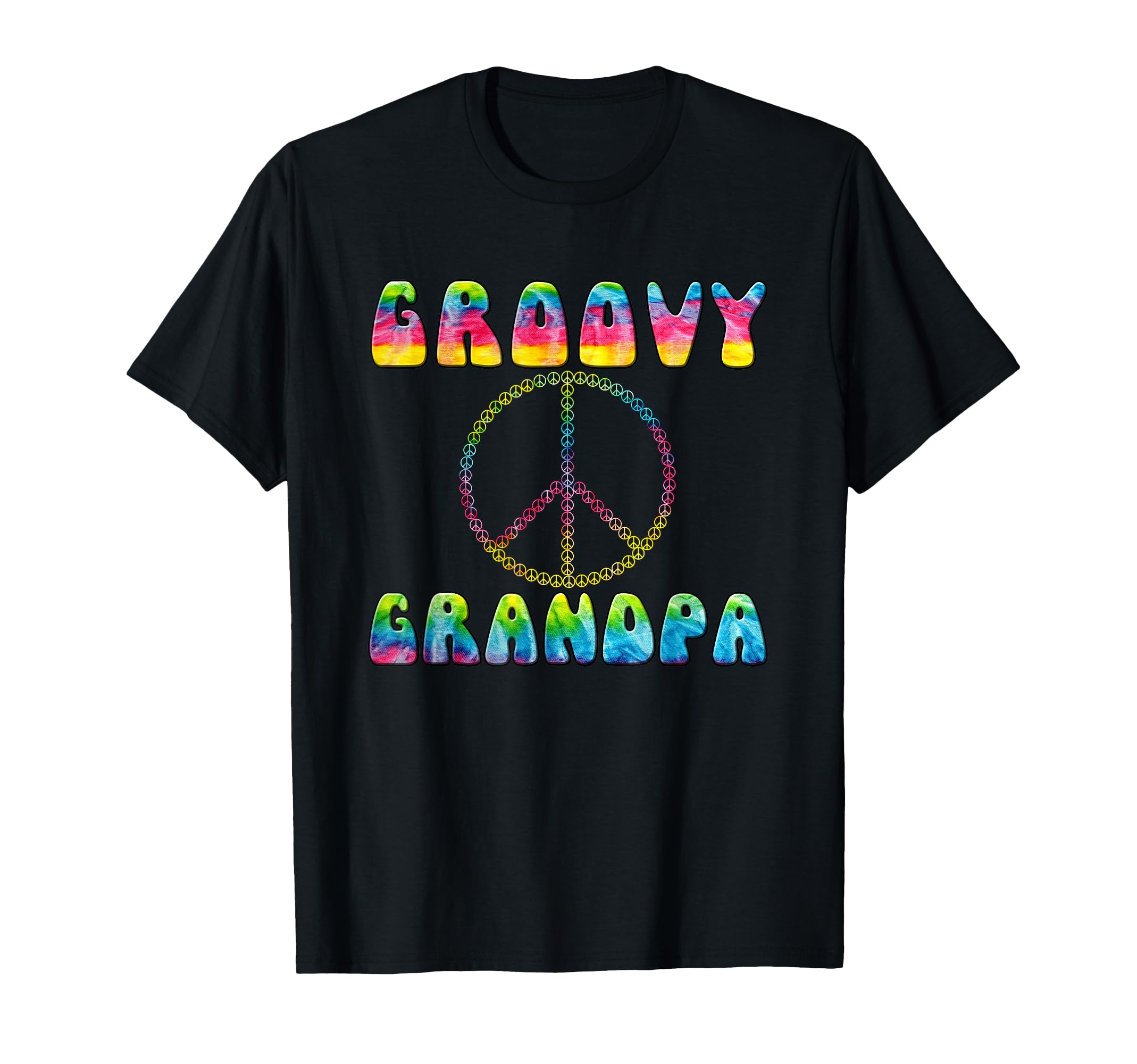 Vintage Tie Dye Peace Sign Groovy Grandpa T-Shirt for Fun and Stylish Outfits