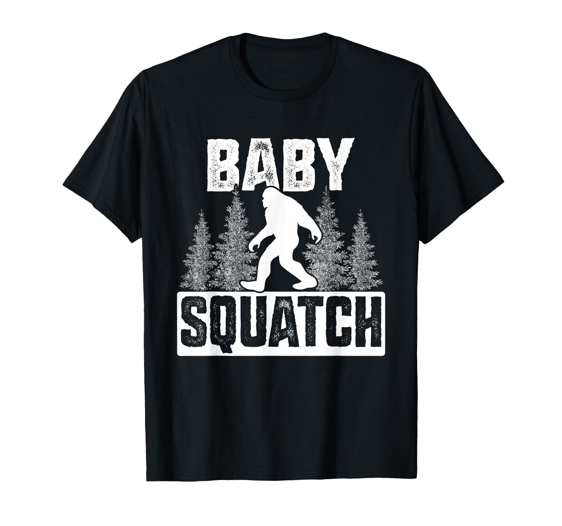 Squatchy Bigfoot Silhouette T-Shirt for Family Fun and Outdoor Adventures