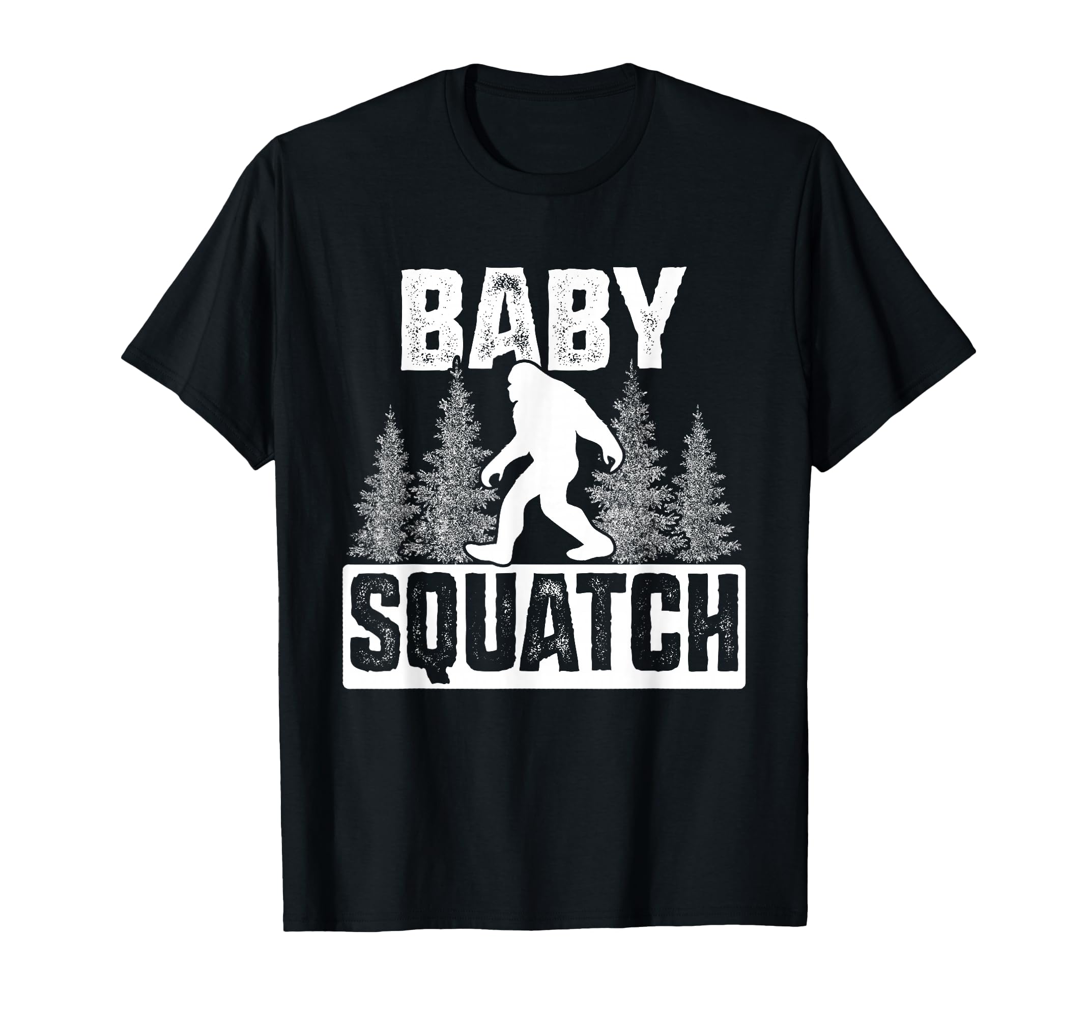 Squatchy Bigfoot Silhouette T-Shirt for Family Fun and Outdoor Adventures