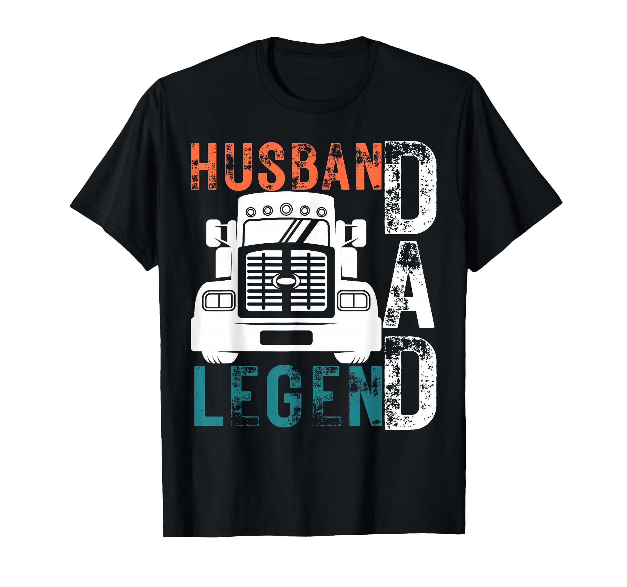 Funny Husband Dad Trucker T-Shirt - Celebrate the Legend of Truck Driving with a Bold Graphic Design