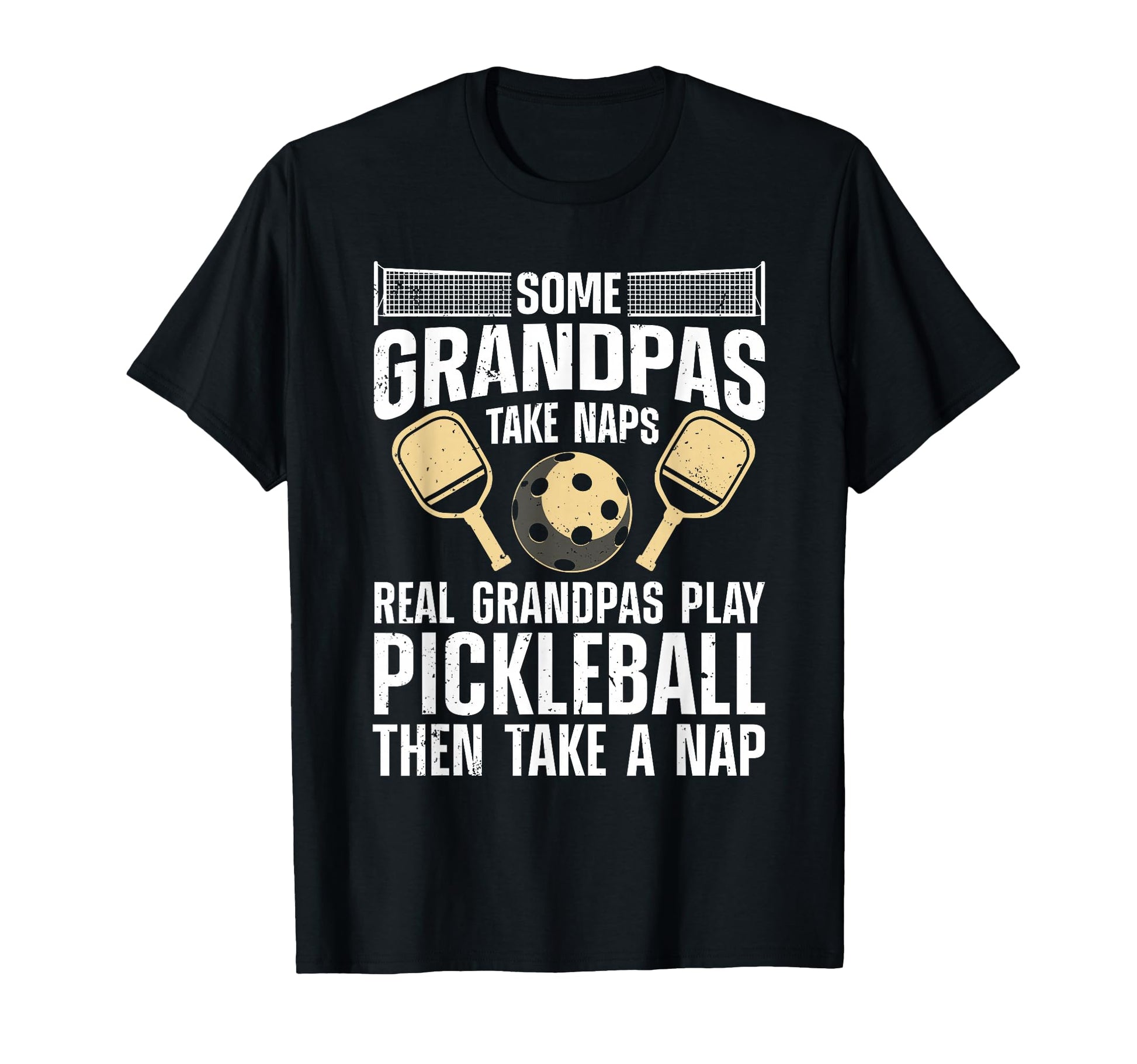 Funny Pickleball Grandpa Design T-Shirt for Men - Perfect Gift for Pickleball Players