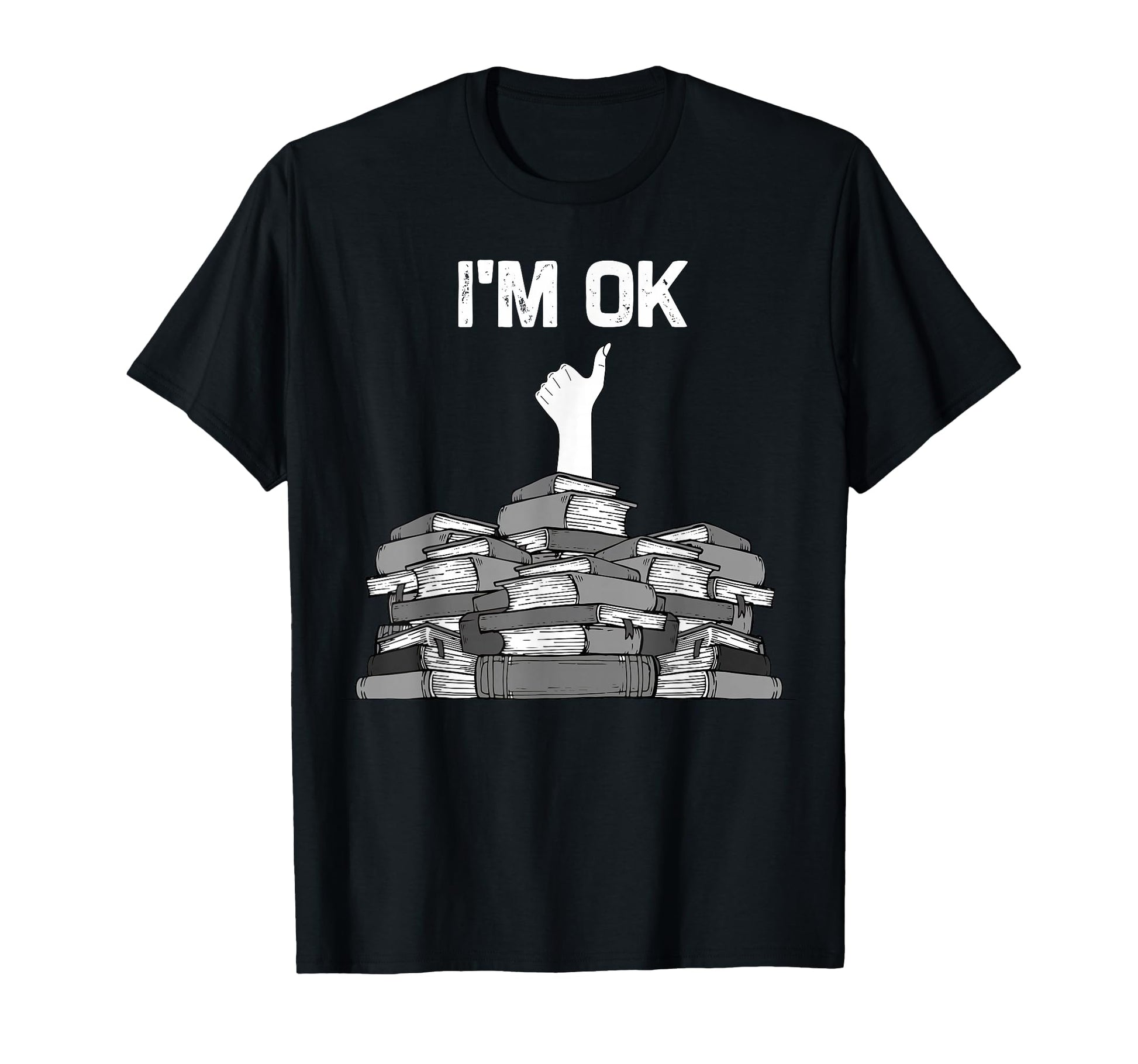 Funny Bookworm Thumbs Up T-Shirt for Avid Readers and Literature Lovers
