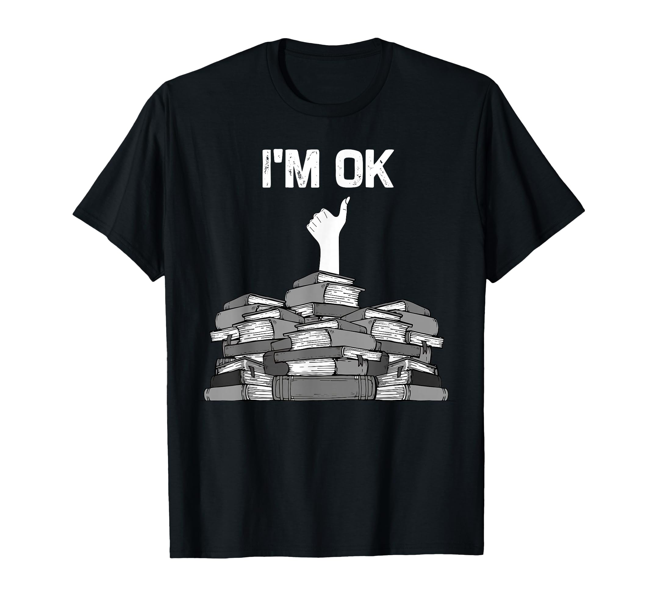 Funny Bookworm Thumbs Up T-Shirt for Avid Readers and Literature Lovers