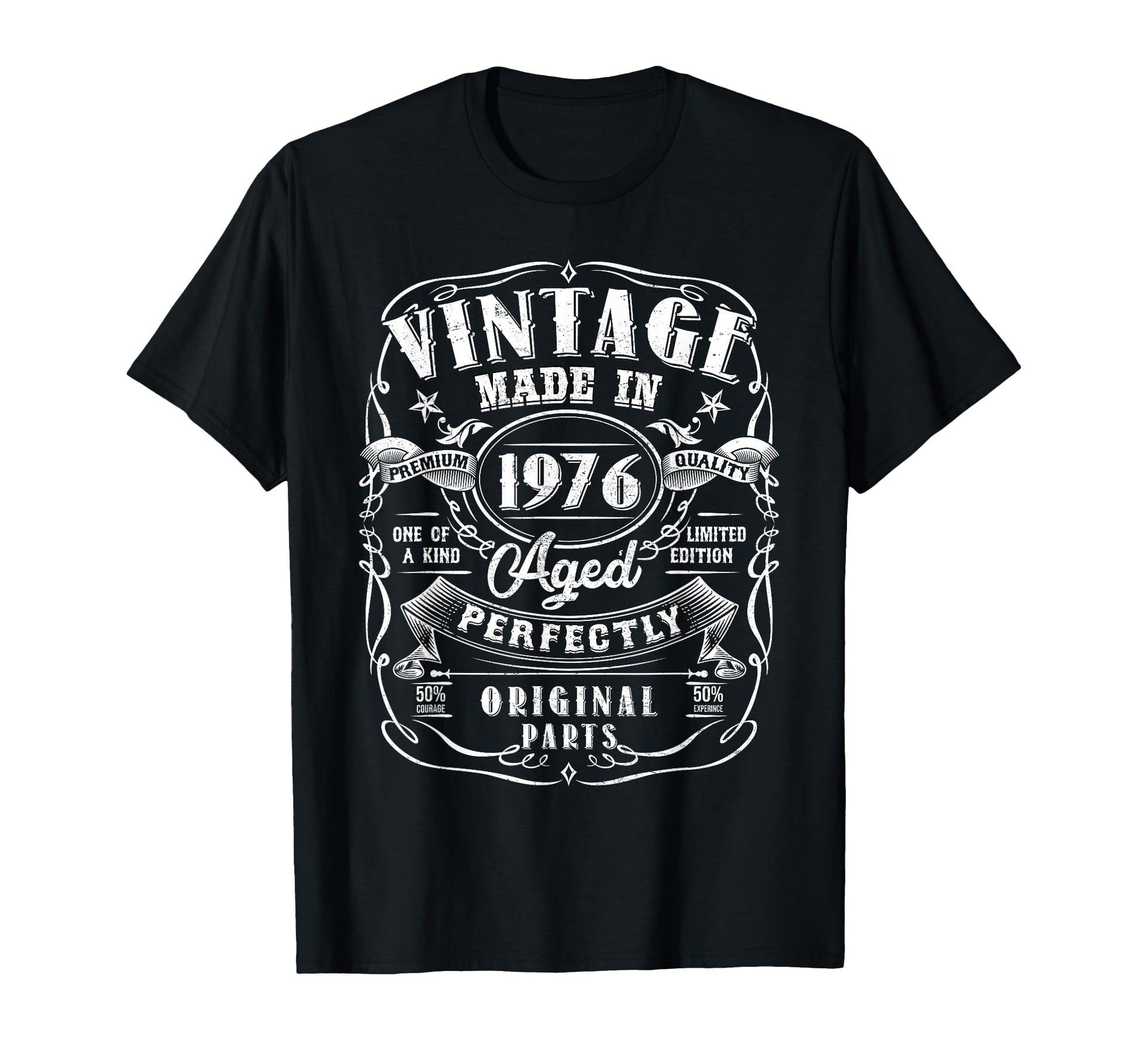 Vintage 1976 Aged Perfectly T-Shirt for Men, Perfect 50th Birthday Celebration Gift