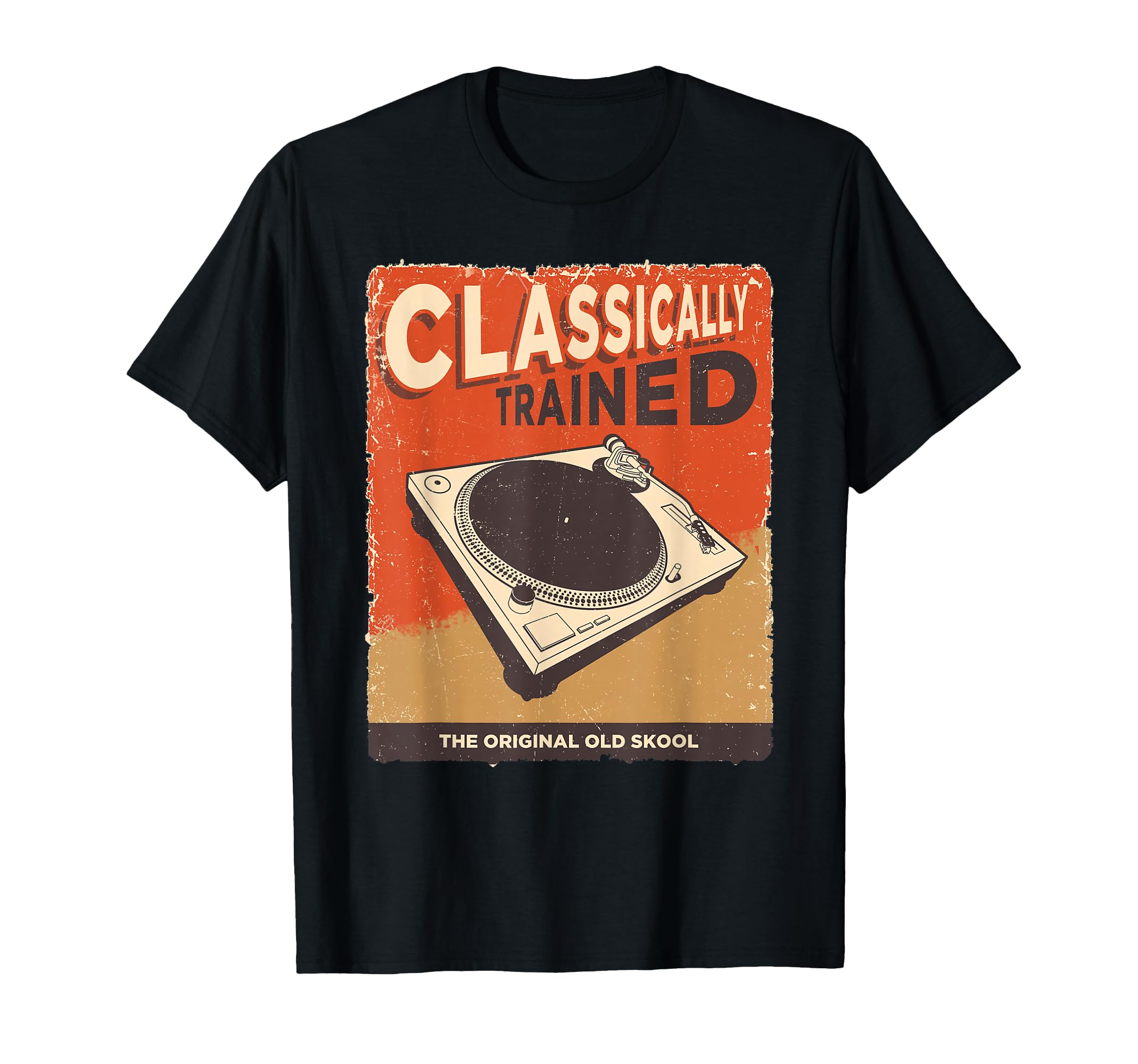 Vintage Turntable Graphic T-Shirt for Music Lovers and Vinyl Enthusiasts