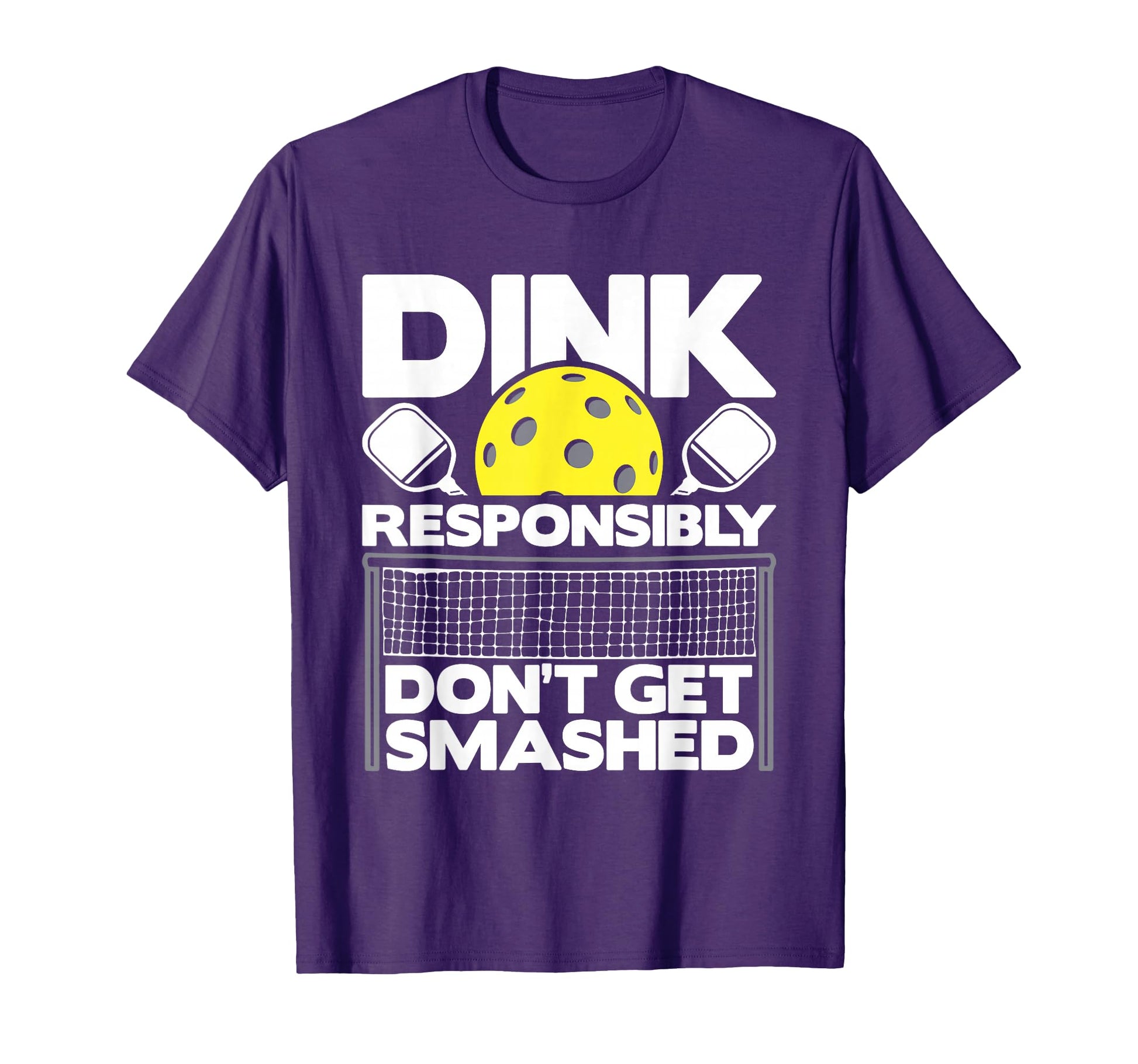 Playful Purple Pickleball Paddleball T-Shirt - Perfect for Sports Enthusiasts