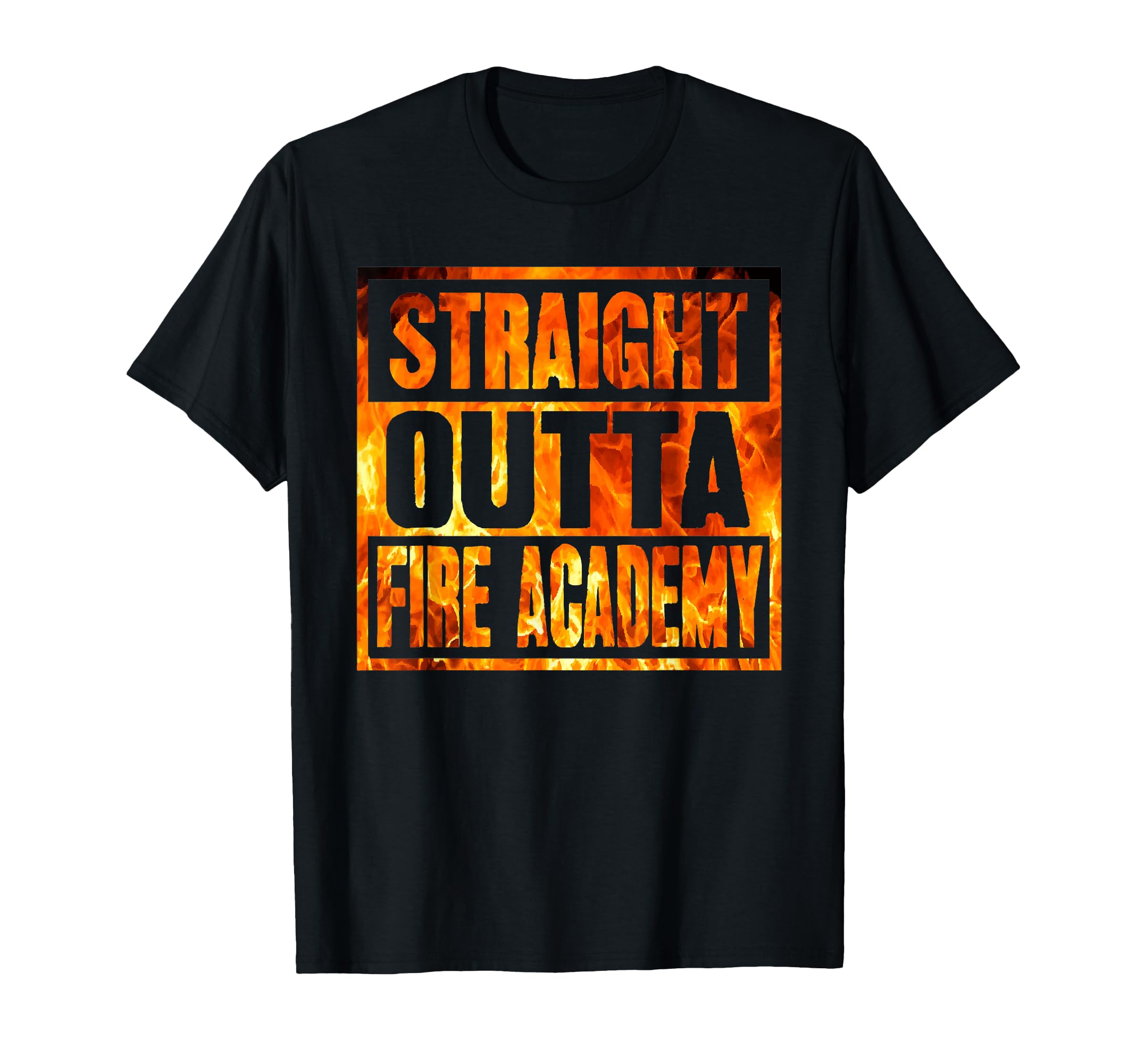 Bold Firefighter Graduation T-Shirt for Fire Academy Alumni Celebration