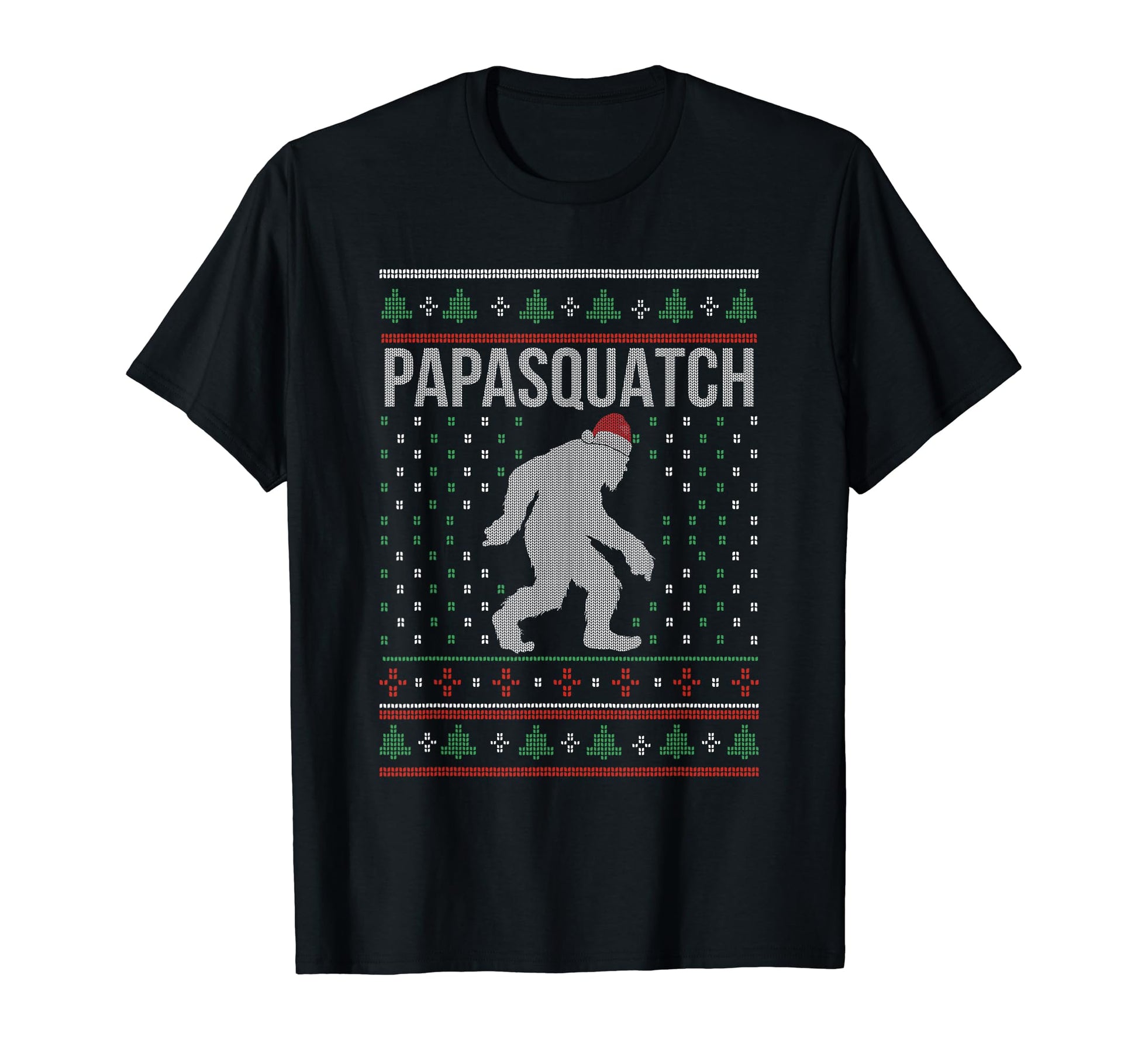 Festive Bigfoot Christmas Tree T-Shirt for Sasquatch Lovers and Family Gatherings