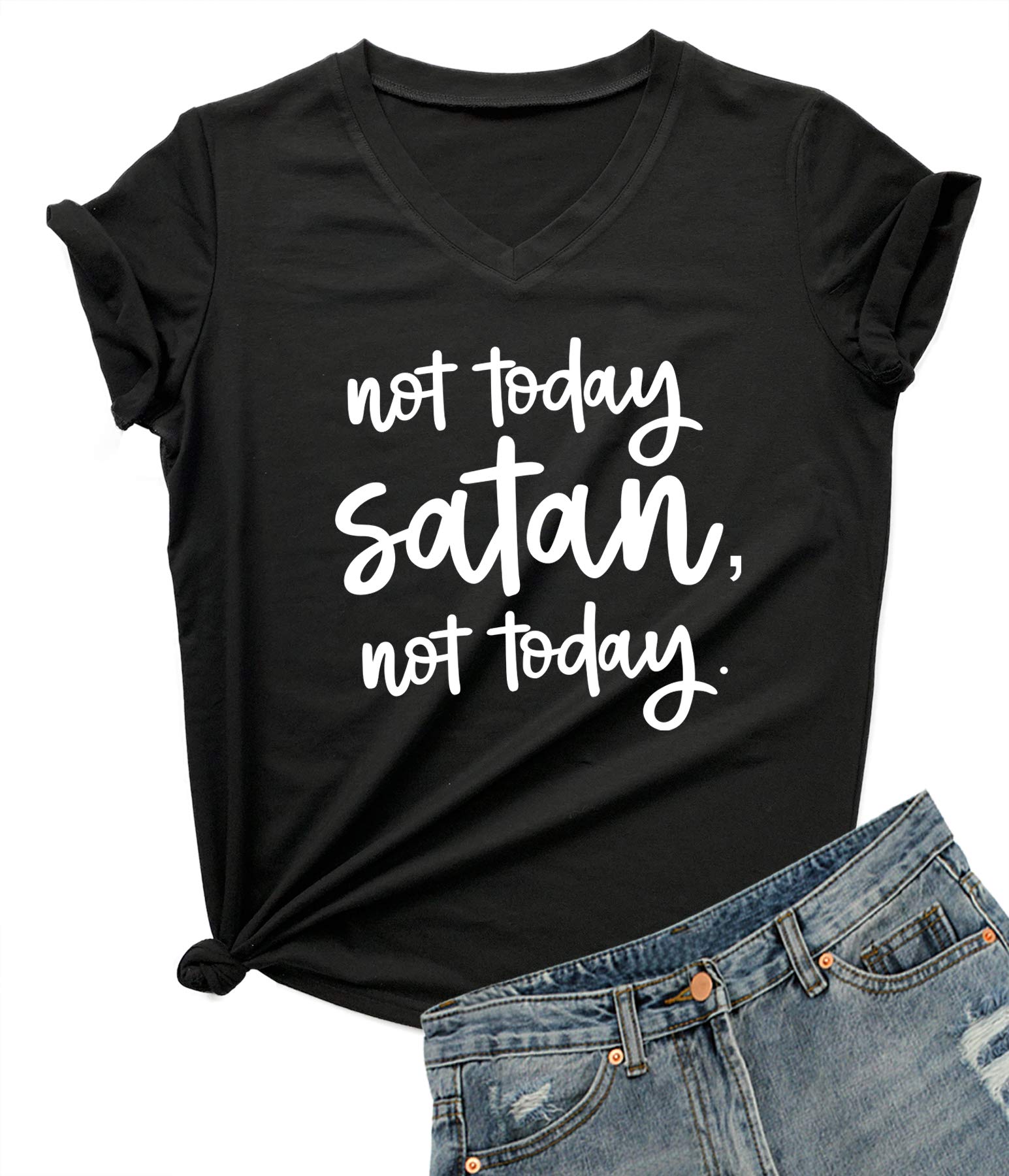 Black Women's Statement Graphic T-Shirt for Casual Everyday Style