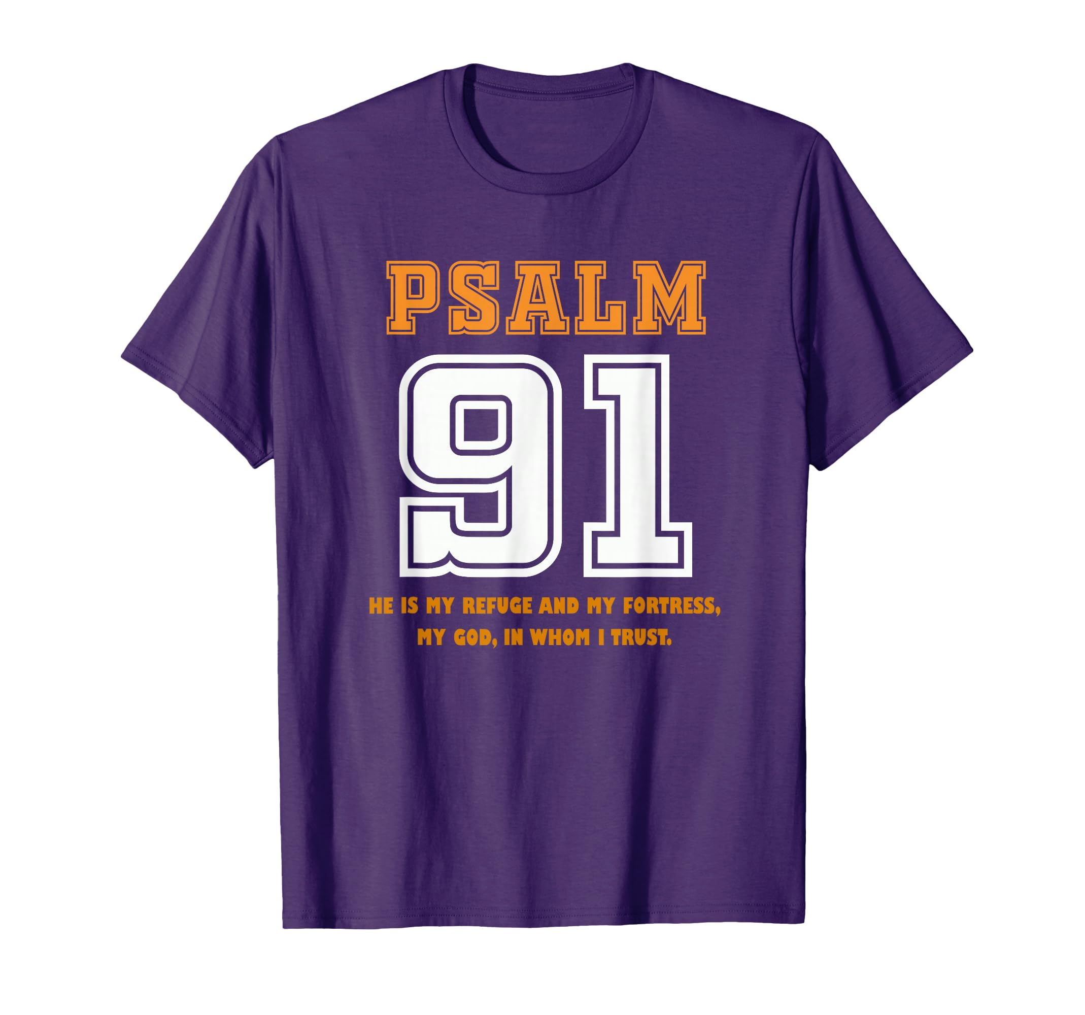 Inspirational Psalm 91 Graphic T-Shirt for Comfort and Faith