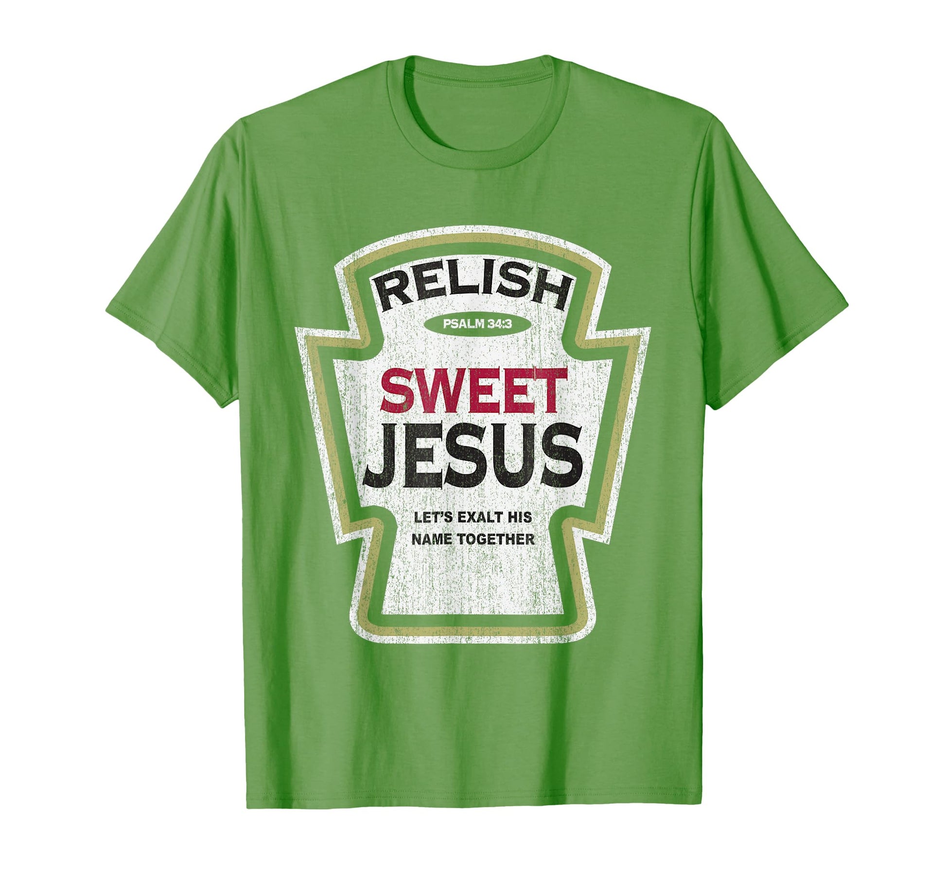 Retro Relish Sweet Jesus Funny Christian Parody T-Shirt for Faith and Unity