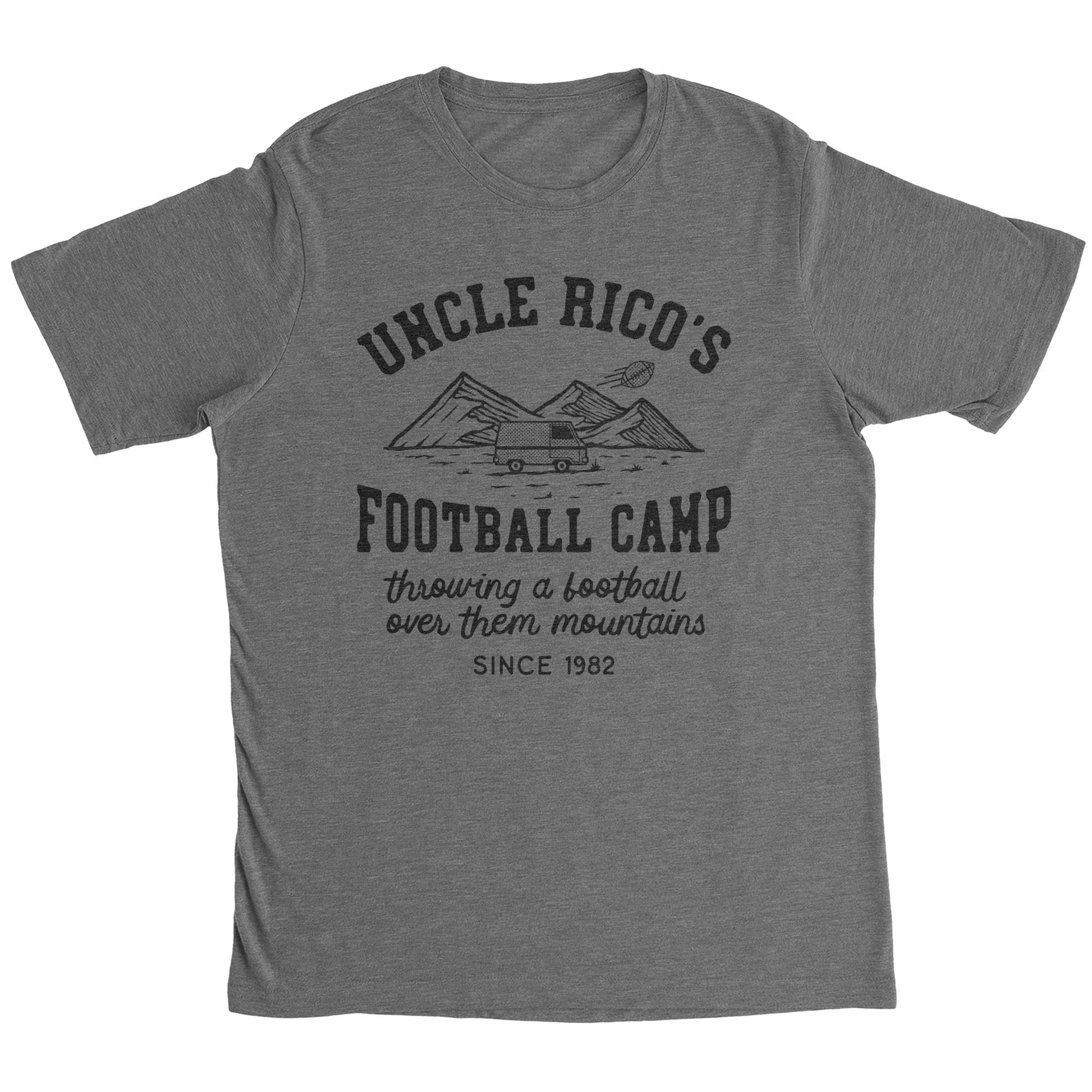 Vintage Mountain Graphic T-Shirt for Football Camp Fans – Funny Quarterback Training Joke Tee