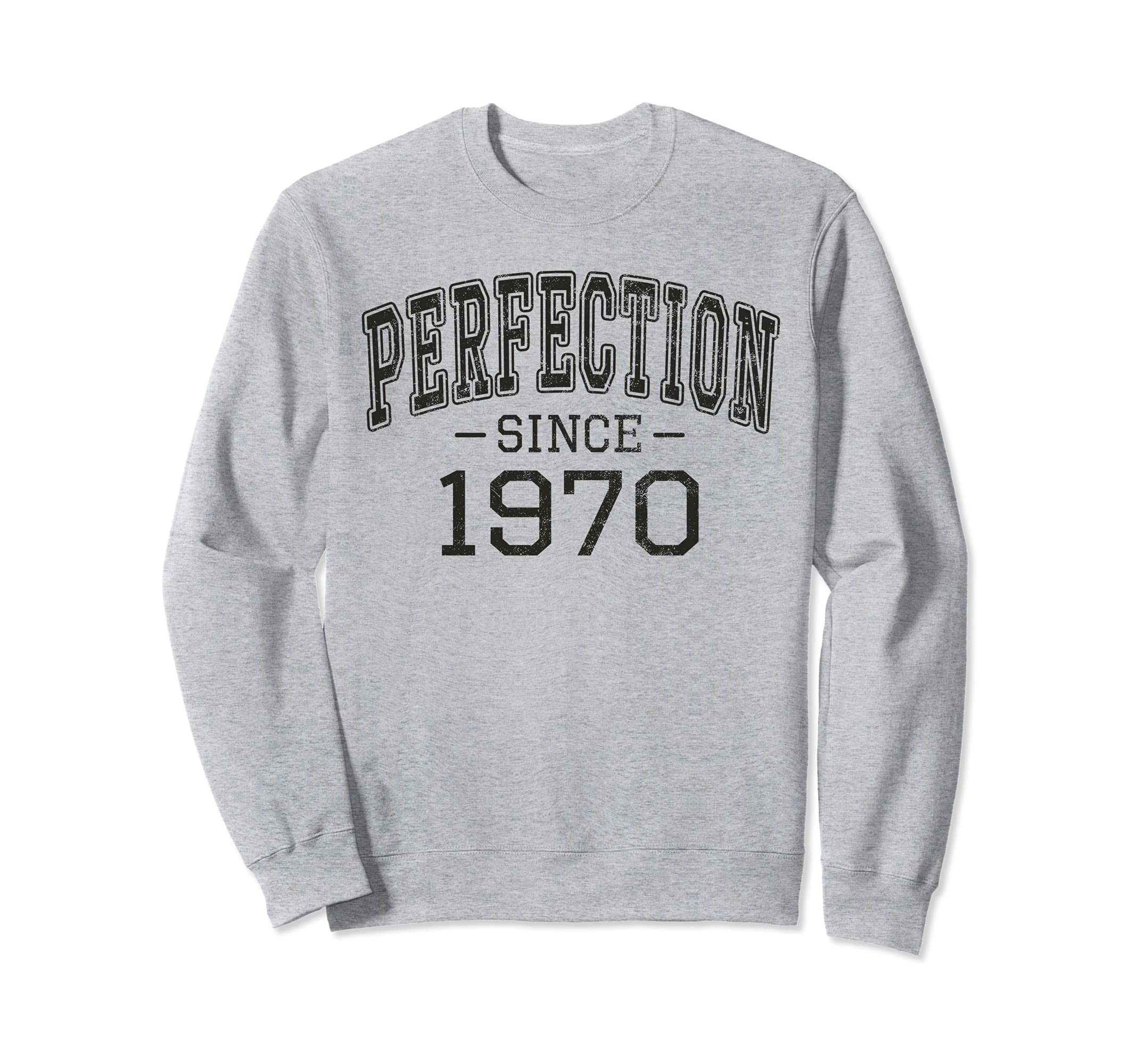 Vintage Perfection 1970 Design Sweatshirt for Nostalgic Birthday Celebrations
