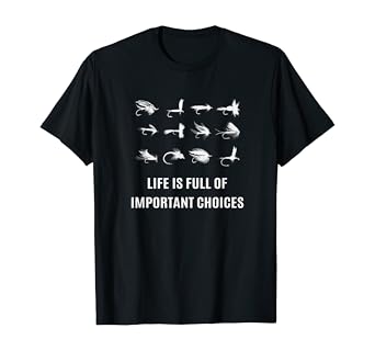 Playful Animal Illustration Fly Fishing T-Shirt for Outdoor Enthusiasts