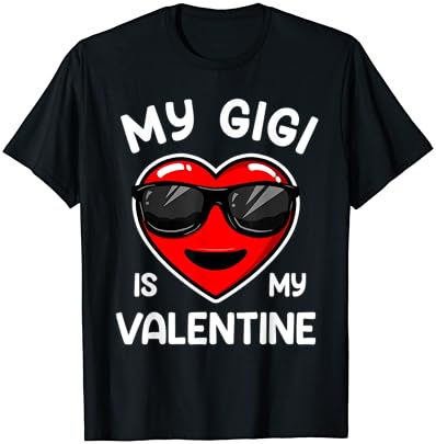 Sweet Gigi Valentine Smiling Heart Sunglasses T-Shirt, Perfect Valentine Gift