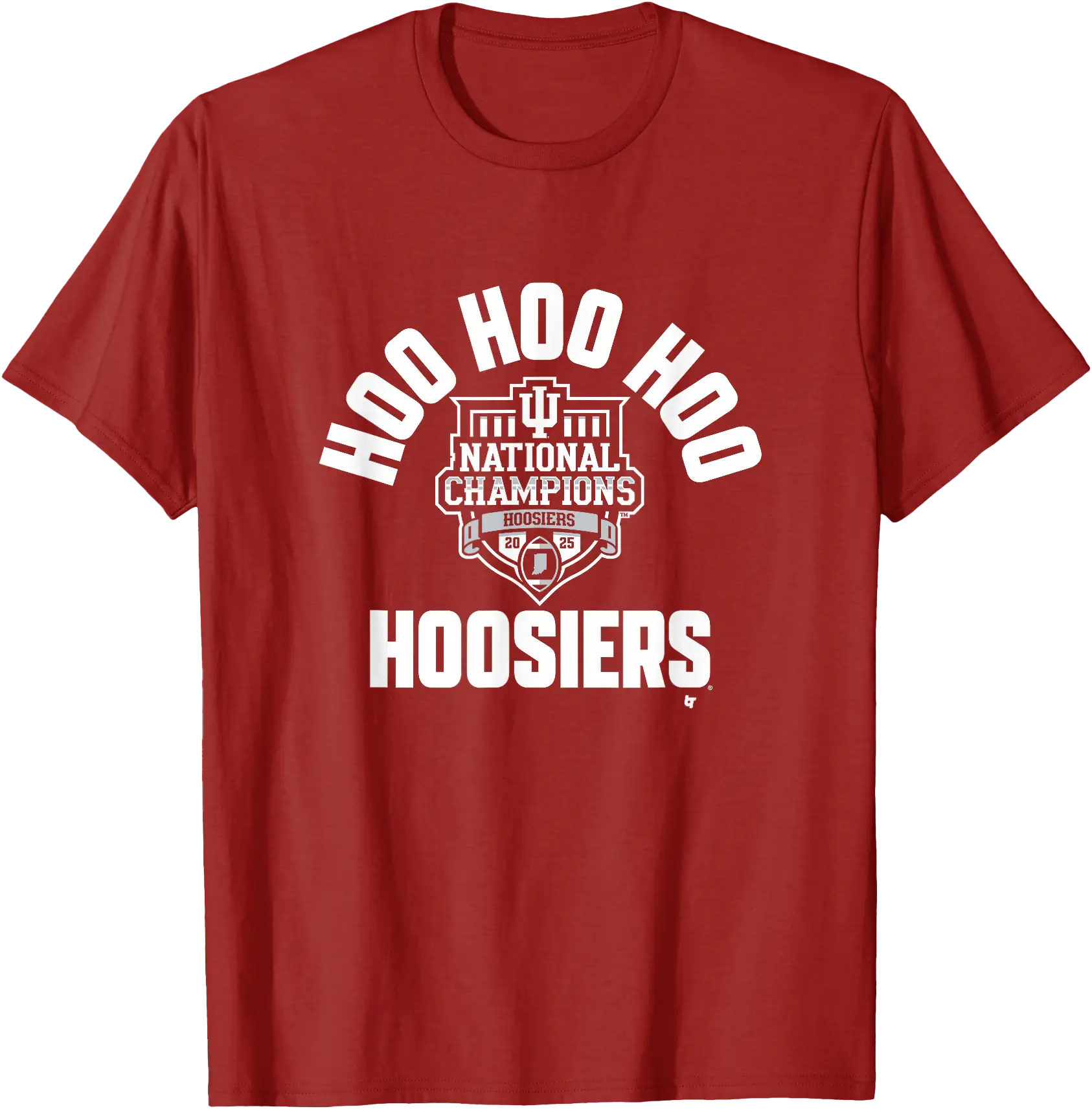 Bold Indiana 2025-26 CFP National Champions Hoo Hoo Hoo Hoosiers T-Shirt for Sports Fans
