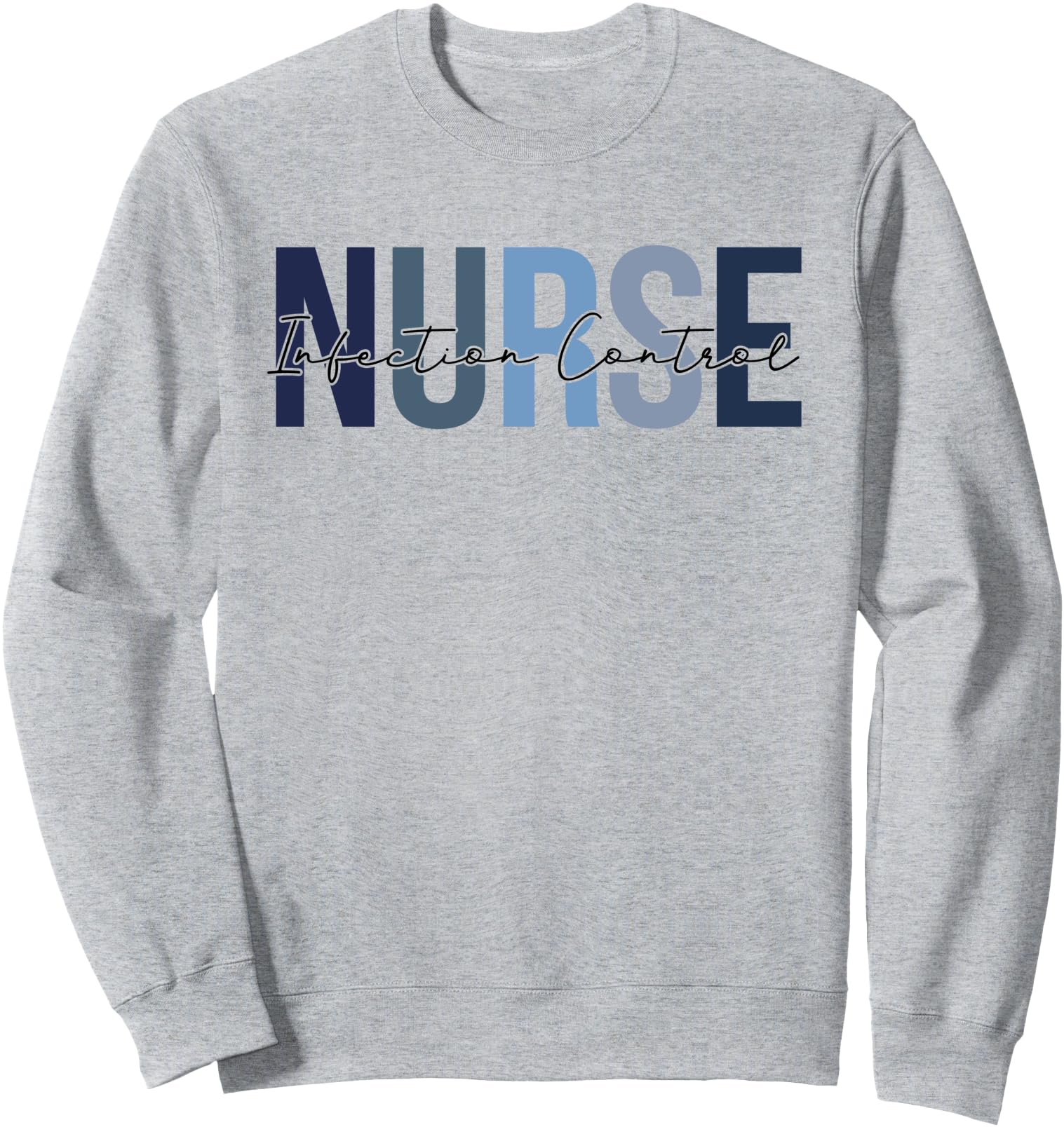 Retro Nurse Infection Control Print Sweatshirt for Nursing Students, Stylish and Comfortable