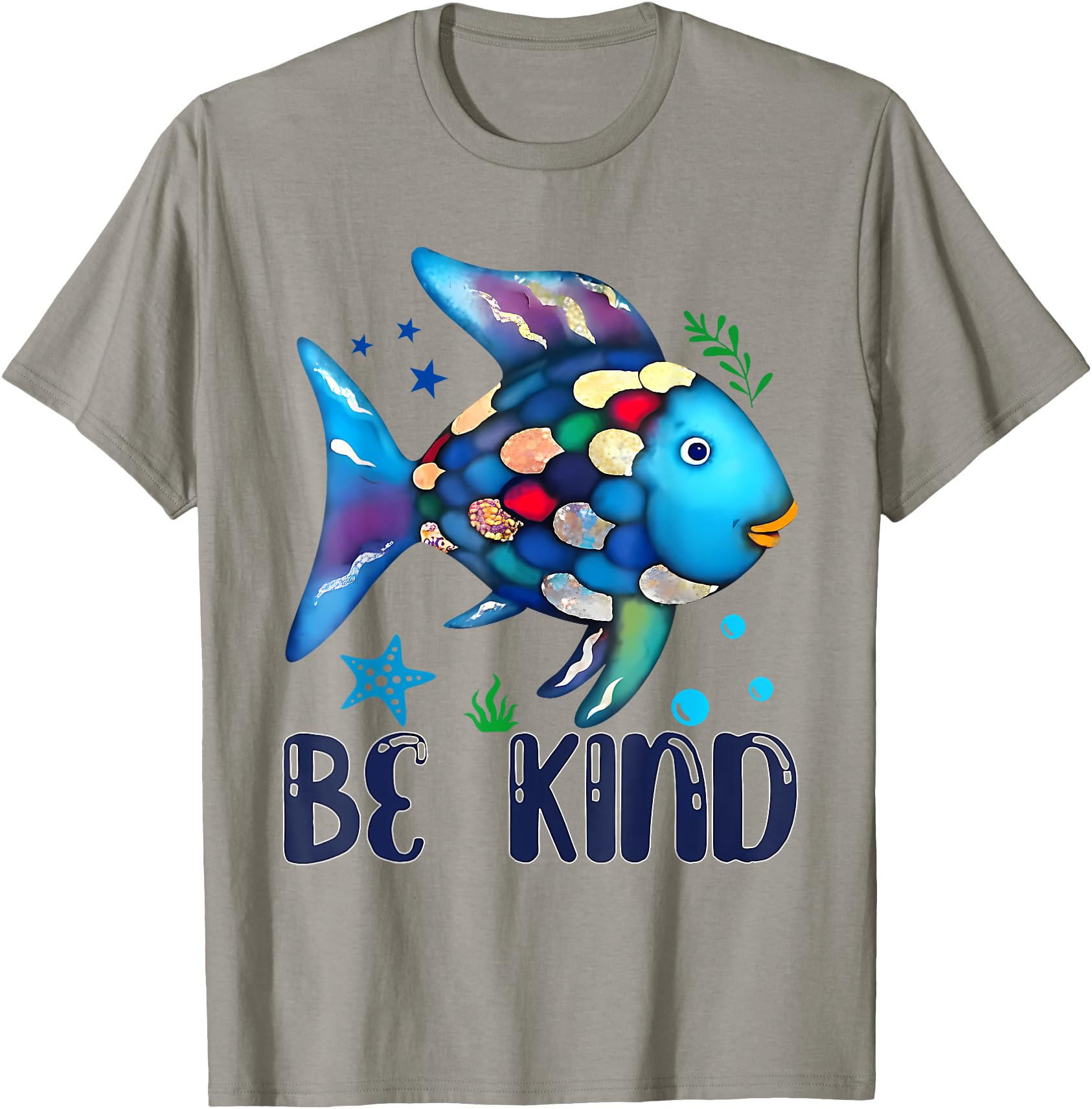 Colorful Rainbow Fish T-Shirt for Promoting Kindness and Positive Messages
