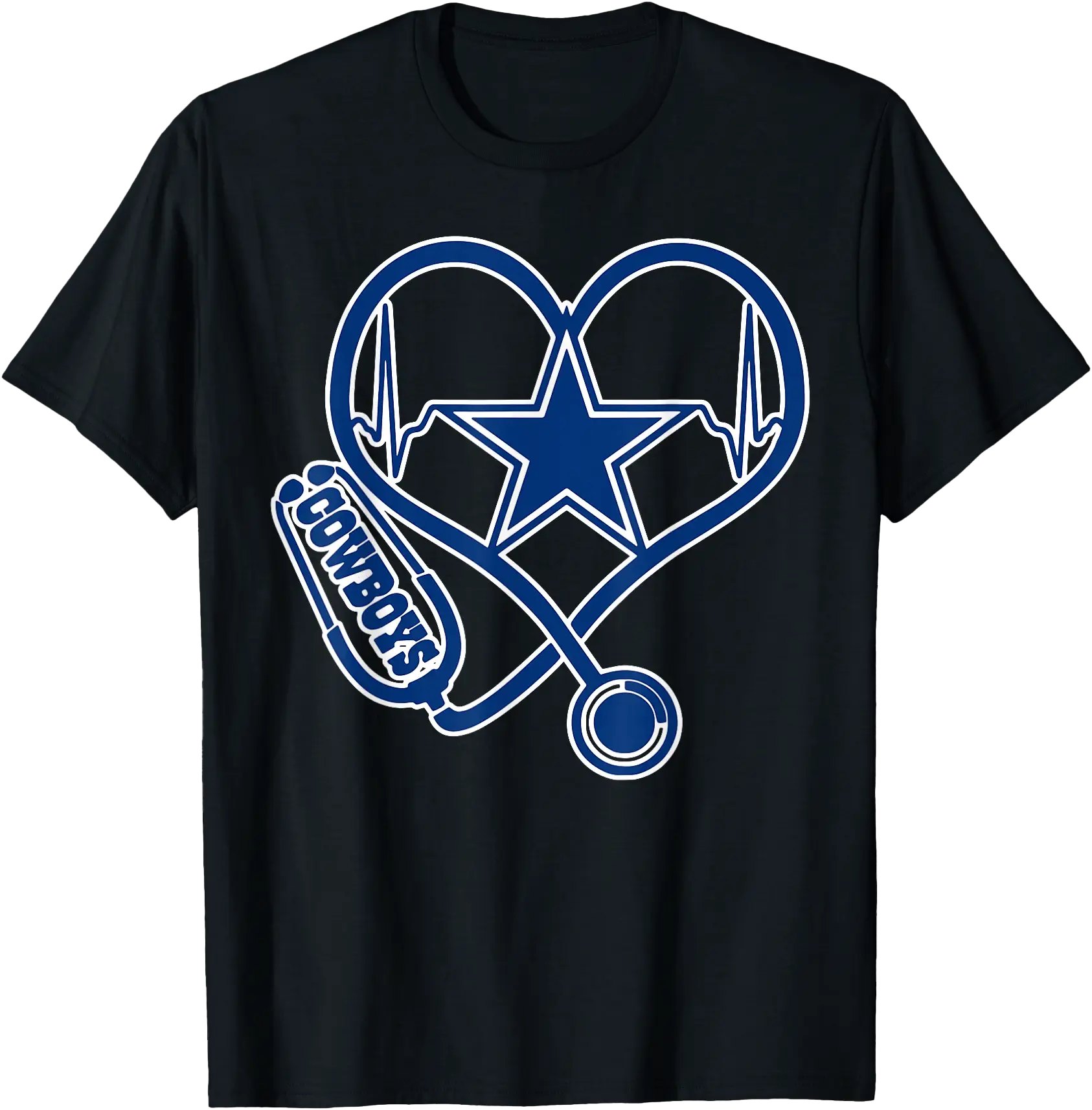Western Nurse RN Stethoscope Heart Cowboy Graduation T-Shirt Gift