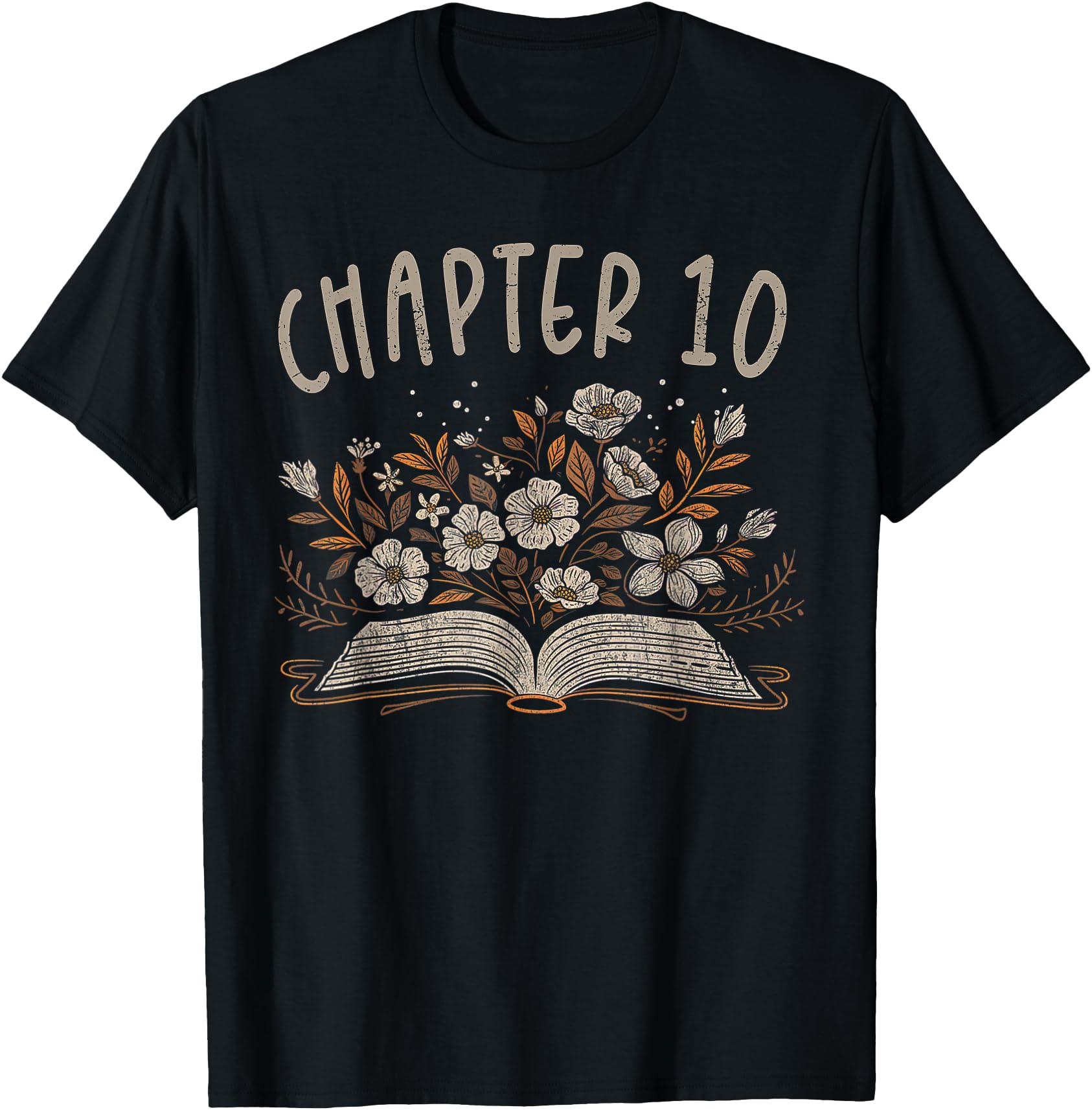 Bookworm Chapter 10 Birthday T-Shirt for 10 Year Old Book Lovers