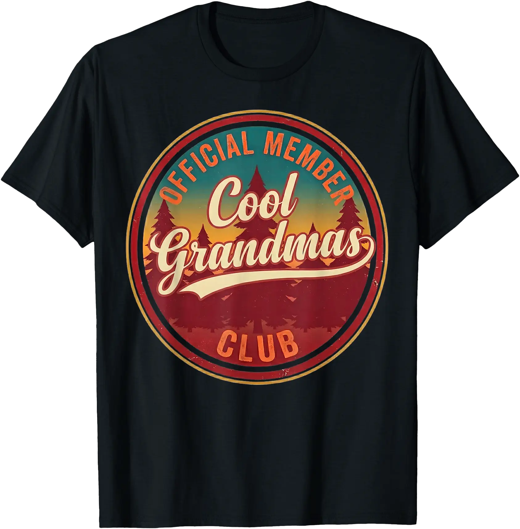 Cool Funny Vintage Grandmas Club Official Member T-Shirt Gift for Grandma