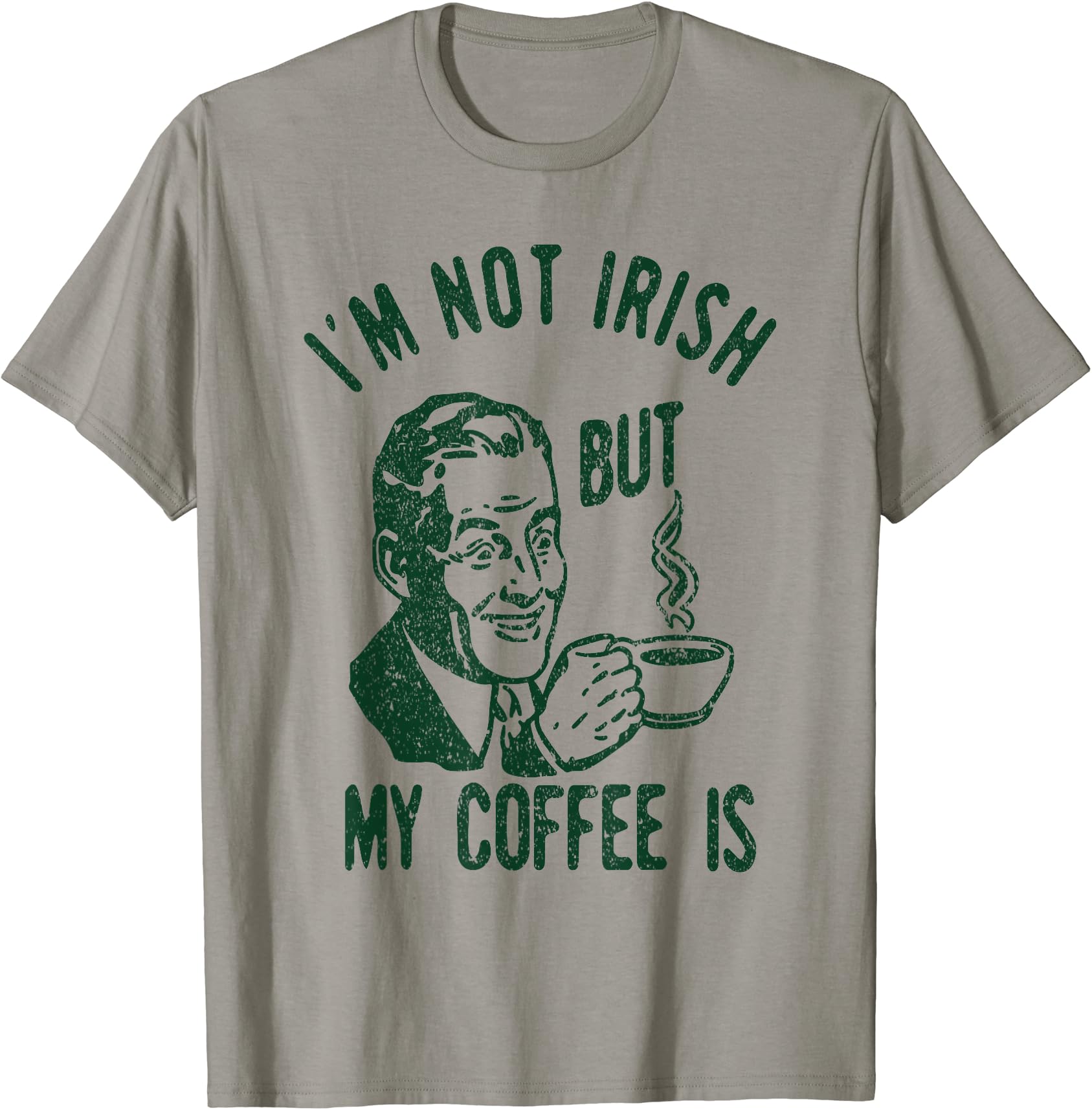 Funny St. Patrick's Day Coffee Humor T-Shirt for Festive Celebration