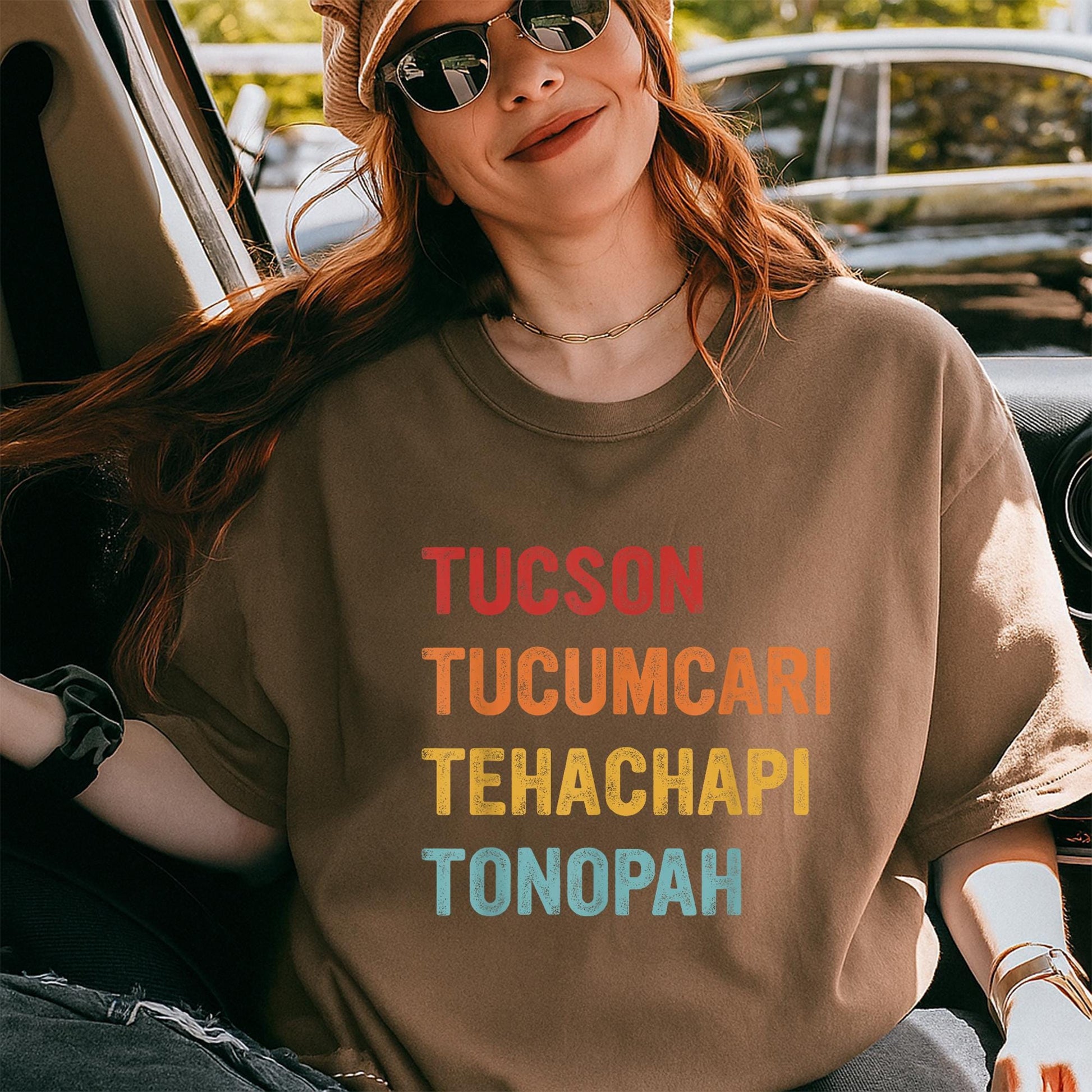 Retro Americana Road Trip Graphic Comfort Colors Tee Soft Feel Adventure Style